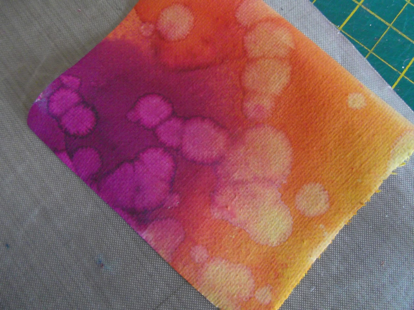 Kezzy's Crafty Journey Dylusion Sprays on Canvas with and without