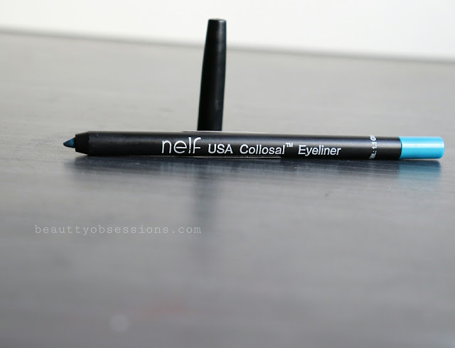 Nelf USA Colossal Eyeliner Blue Sapphire Review and Swatches 
