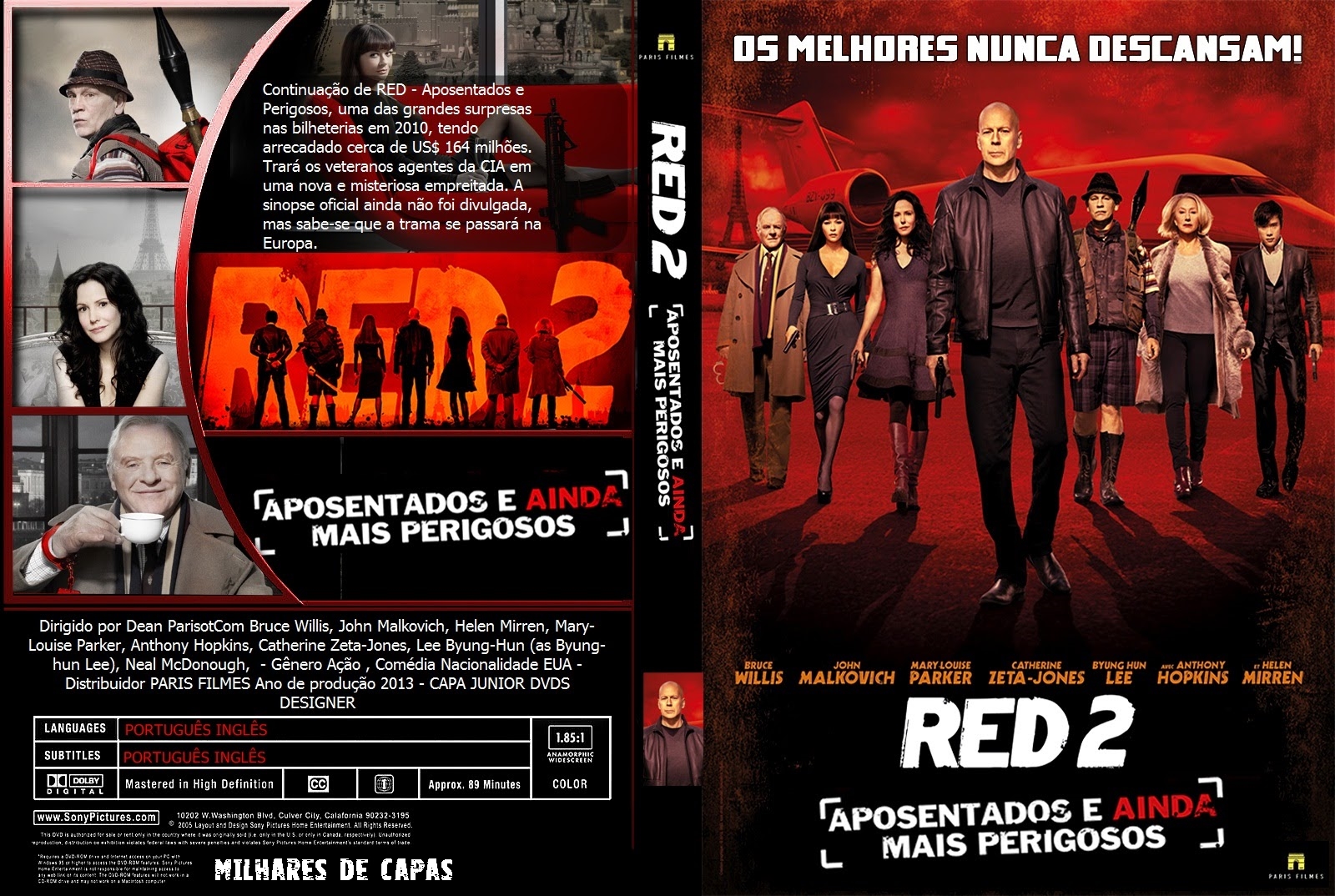 Capa Filme Red 2 Aposentados e