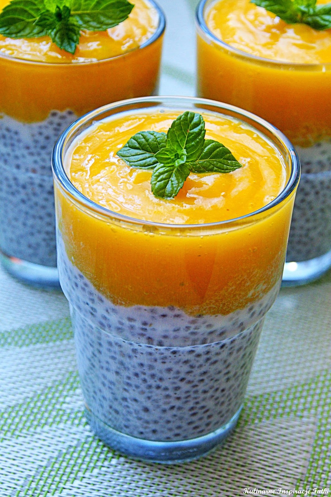 Kulinarne Inspiracje Futki Pudding chia z mango