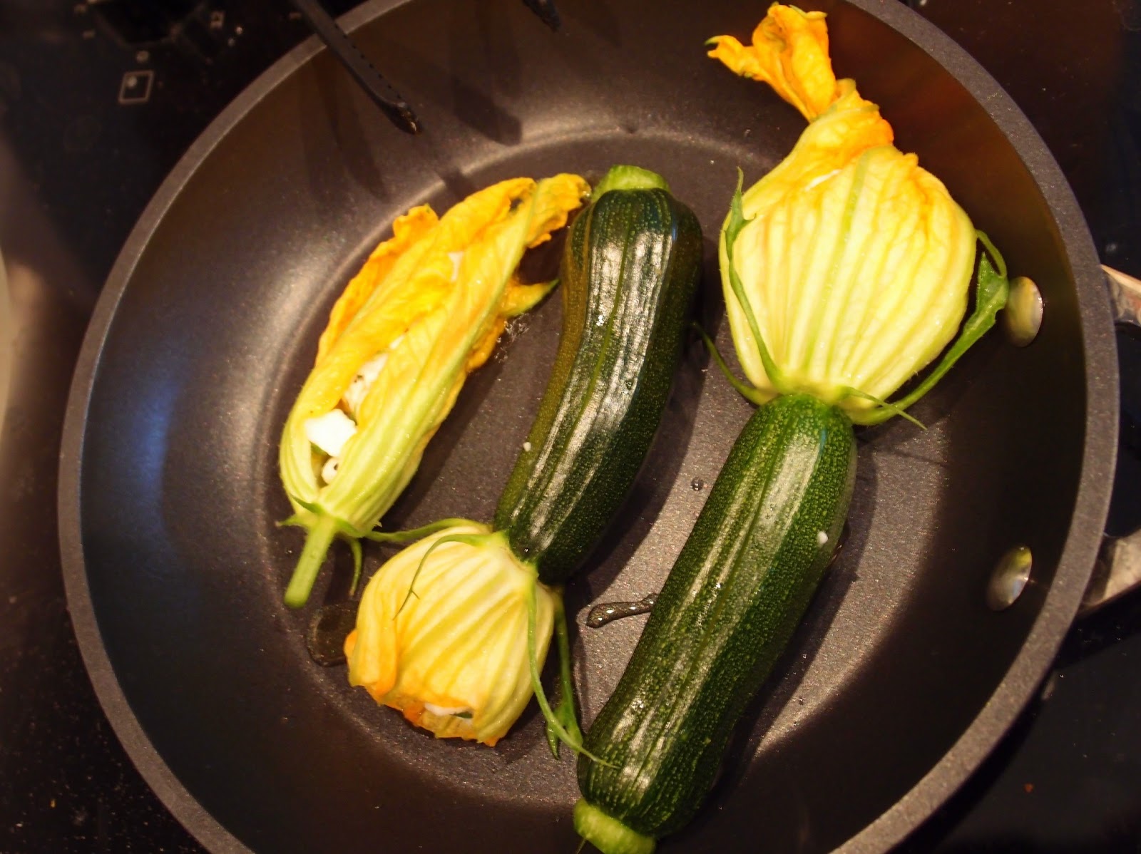The VegHog Stuffed courgette flowers