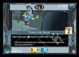 My Little Pony Protect and Serve Absolute Discord CCG Card