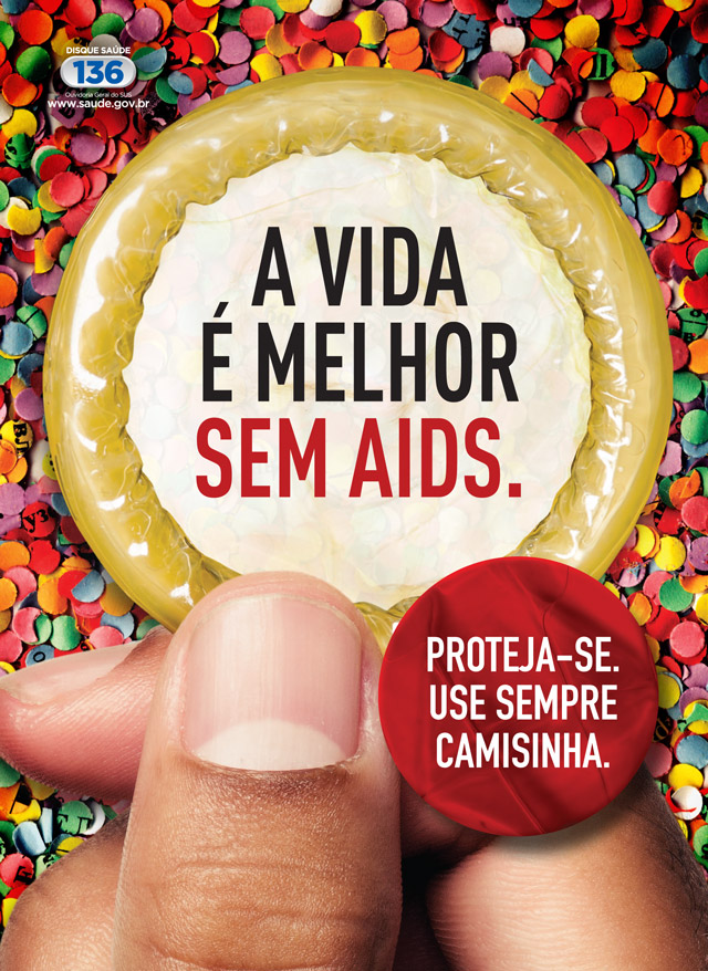 Cartaz da Campanha de Carnaval 2013. Foto: Ministério da Saúde / Divulgação
