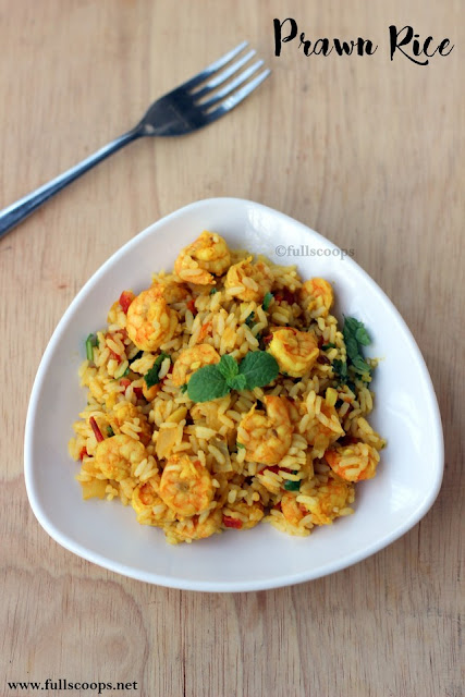 Prawn Rice ~ Full Scoops - A food blog with easy,simple & tasty recipes!
