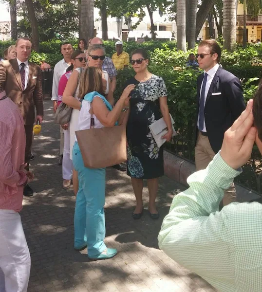 Crown Princess Victoria of Sweden and Prince Daniel arrived to Agencia Colombiana para la Reintegración (Agency for Reintegration) in Cartagena, Colombia.