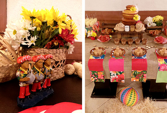 decoração de mesa festa junina