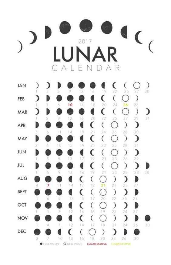 Imprime tu Calendario Lunar 2017 Mujer Digna