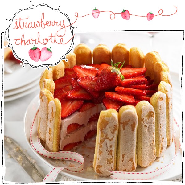 Strawberry Charlotte dessert