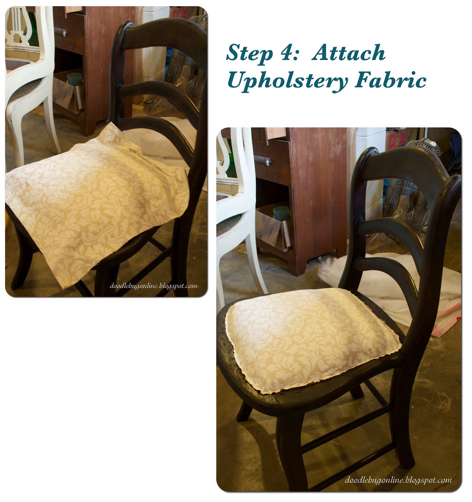 Chic on a Shoestring Decorating: How to Reupholster a Chair, Guest Post