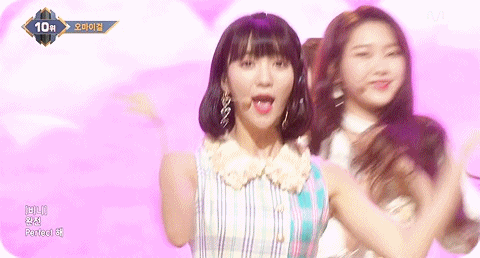 오마이걸 20170511 엠카운트 다운 무대.gif | 인스티즈