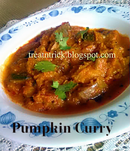 Pumpkin Curry Recipe @ treatntrick.blogspot.com