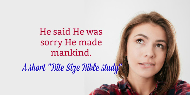 Wonder why God said He wished He'd never made mankind in Genesis 6? This short Bible study explains.
