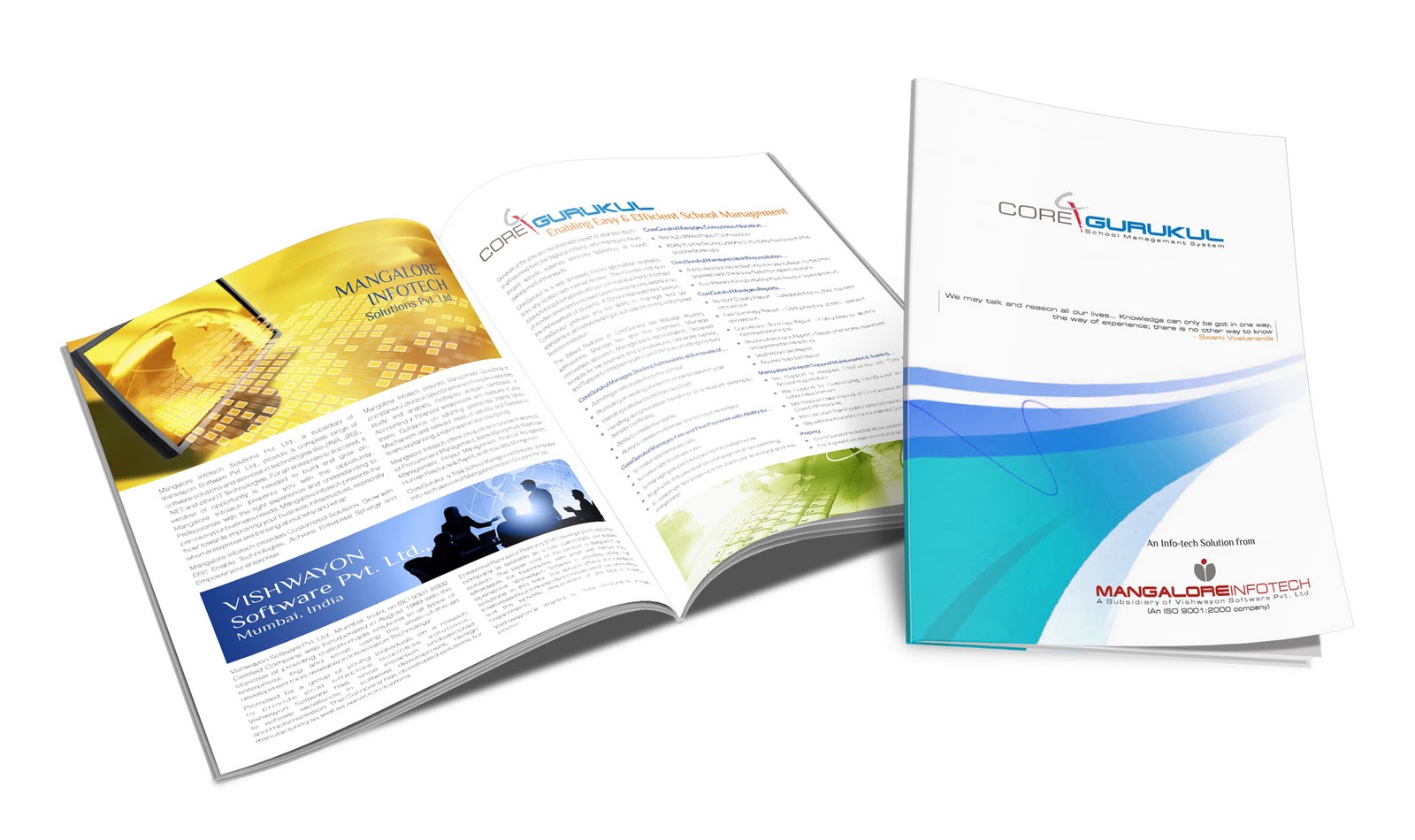 single fold brochure for core gurukul balcony ticket