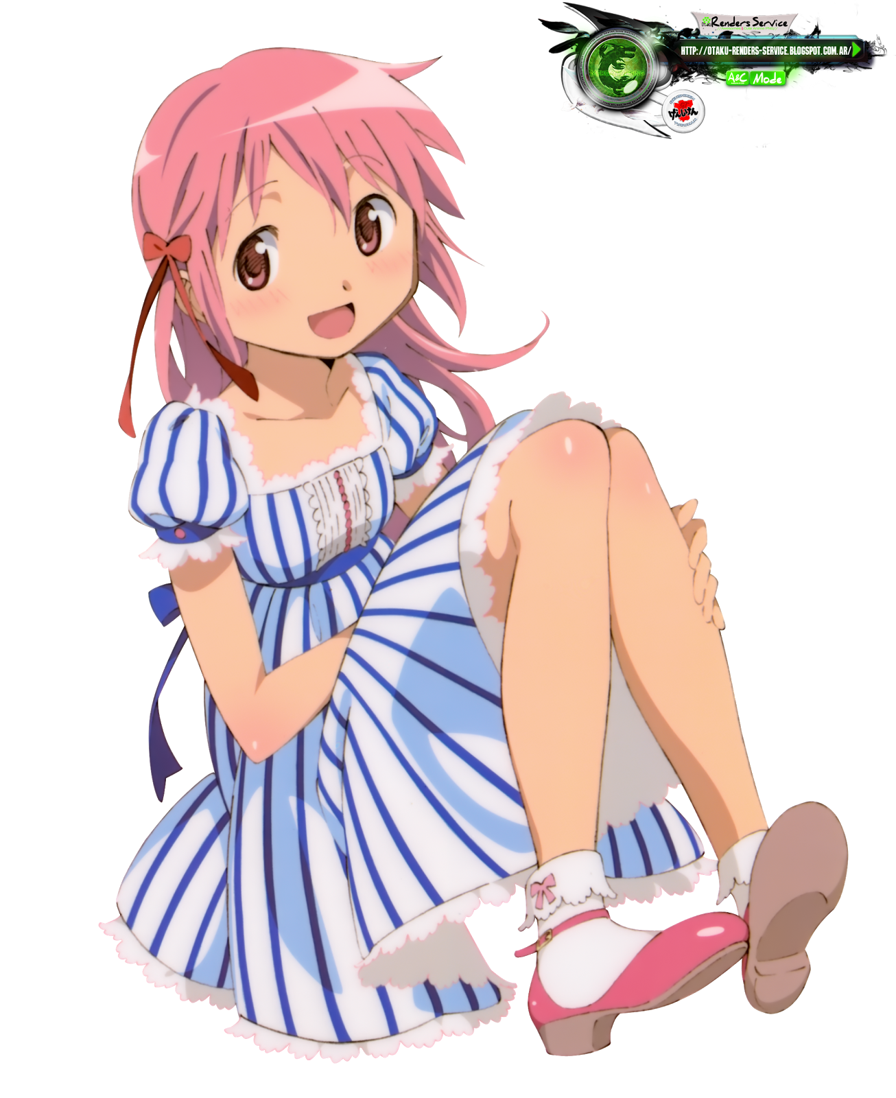 Madoka MagicaKaname Madoka Mega Cute Dress HD Render ORS Anime Renders