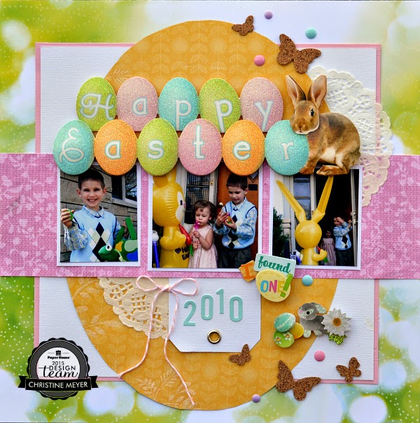 Easter layout by Christine Meyer