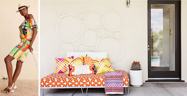 2 fashion designers’ homes pair with their NYFW collections - Trina Turk patio BoHoHome.com @bohosusan