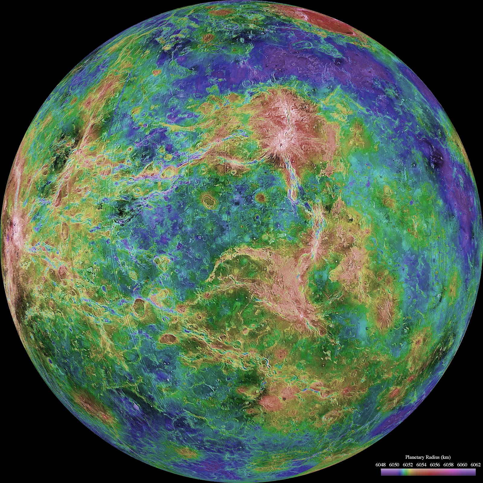 Ministry of Space Exploration Radar Map of Venus