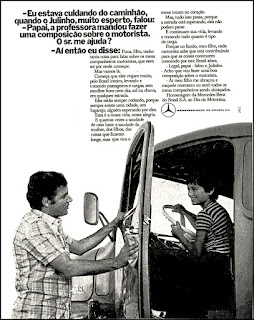 Mercedes-Benz. brazilian advertising cars in the 70. os anos 70. história da década de 70; Brazil in the 70s; propaganda carros anos 70; Oswaldo Hernandez;