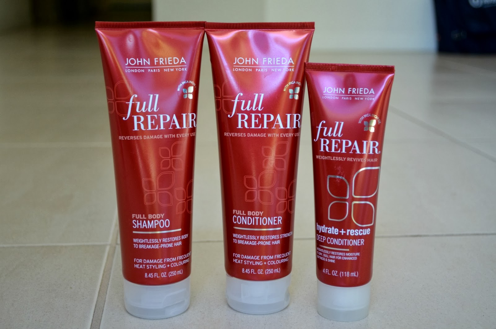 Ty's Blog of Epiphanies John Frieda Full Repair Shampoo, Conditioner
