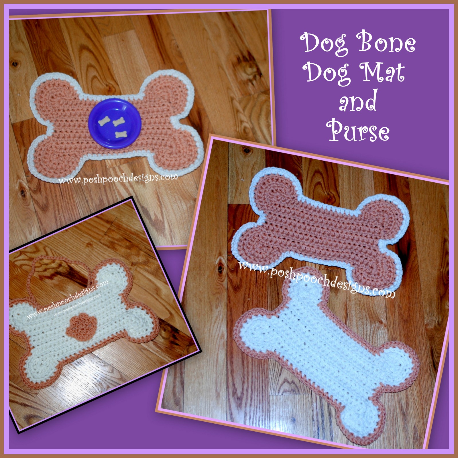 Posh Pooch Designs Dog Clothes: Dog Bone Mat and Poo Bag ...
