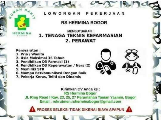 Info Lowongan Pekerjaan Karir Di Rs Hermina 2018