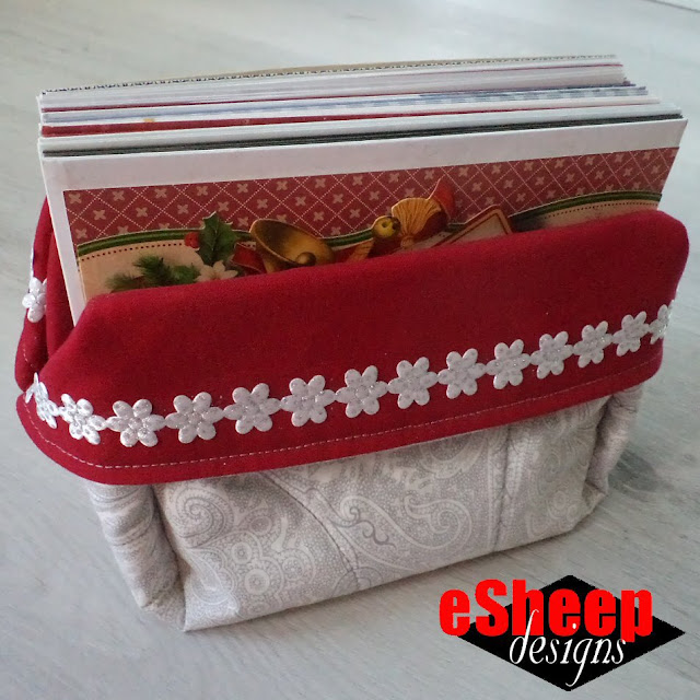 Fabric Recipe Box by eSheep Designs