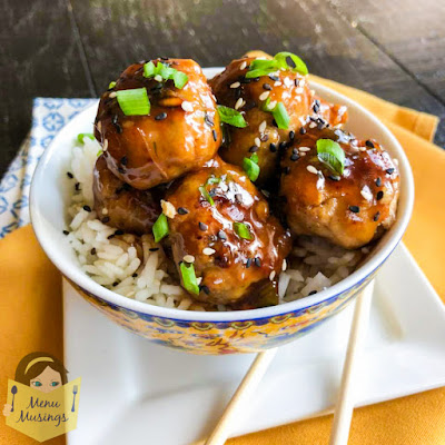 Asian Turkey Meatballs with Teriyaki Glaze_menumusings.com