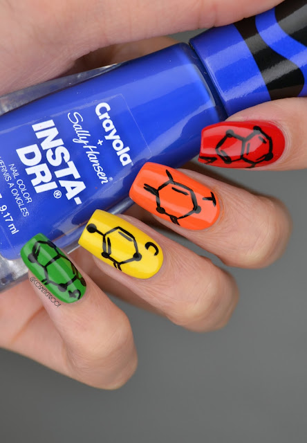 DNA Nucleotide Nail Art