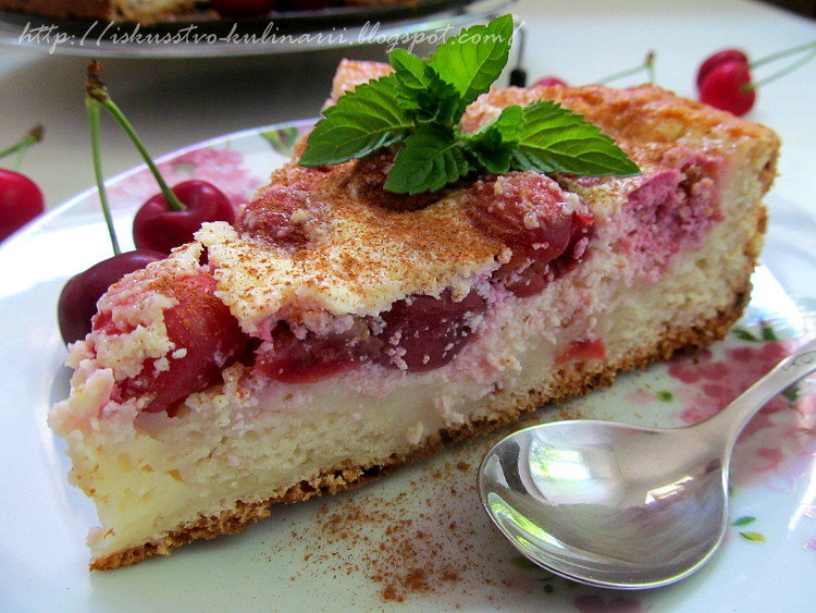 песочный пирог с творогом и вишней рецепт. песочный пирог с творогом и вишней рецепт. вишневый пирог из песочного теста с творогом. пирог с творогом и вишней в духовке. вишневый пирог с творогом.