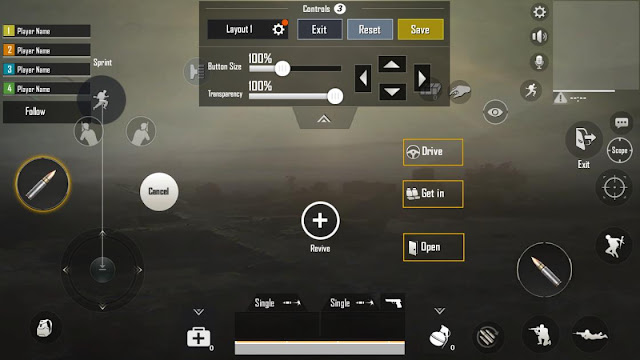 Normal PUBG MOBILE Layout