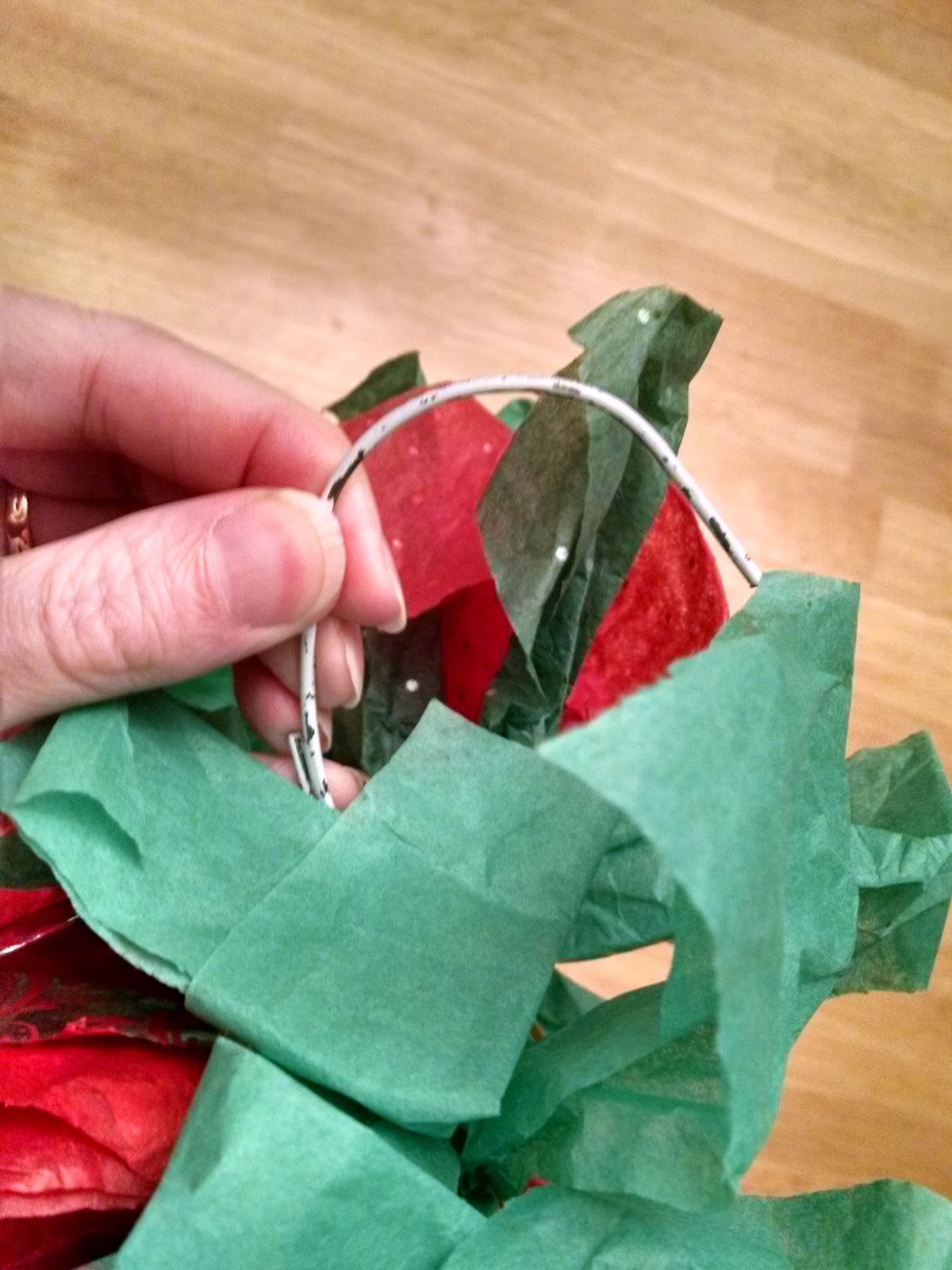 Must Run in the Family Tissue Paper Wreath