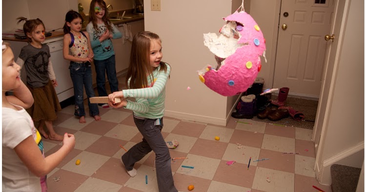 Raising Memories: Making & Documenting Family Memories: How to Hang a Piñata  Inside!