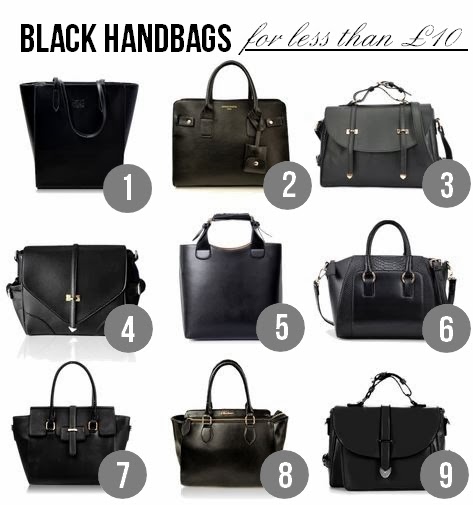 Black handbags for less than £10 - Cityscape Bliss