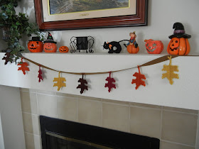 Happy Halloween Holiday Fireplace Decorations Banners Pumpkins