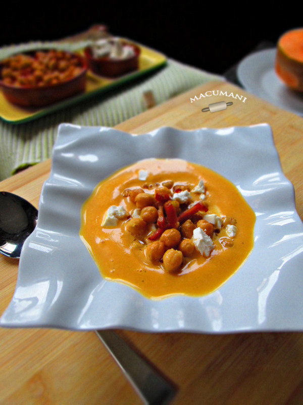 RECETAS DE MACUMANI GARBANZOS FRITOS CON CREMA DE CALABAZA PICANTE