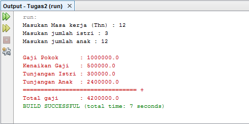 Program Menghitung Gaji Karyawan Java Cahyasmara