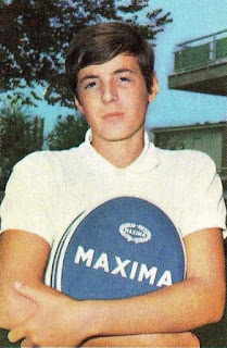 Adriano Panatta aged 20 in 1970 - the  year he beat Nicola Pietrangeli