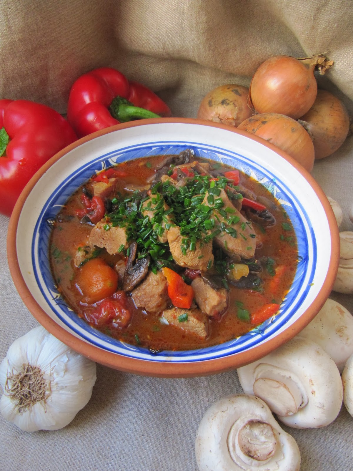La cuisine d'ici et d'ISCA: Sauté de dinde aux champignons et au poivron