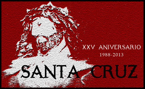 CARTEL XXV ANVERSARIO DE LA COFRADÍA DE "LA SANTA CRUZ"
