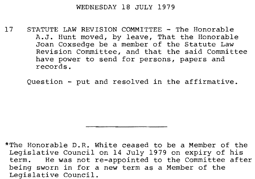 MIKIPEDIA LAW BLOG STATUTE LAW REVISION COMMITTEE REPORT ON THE