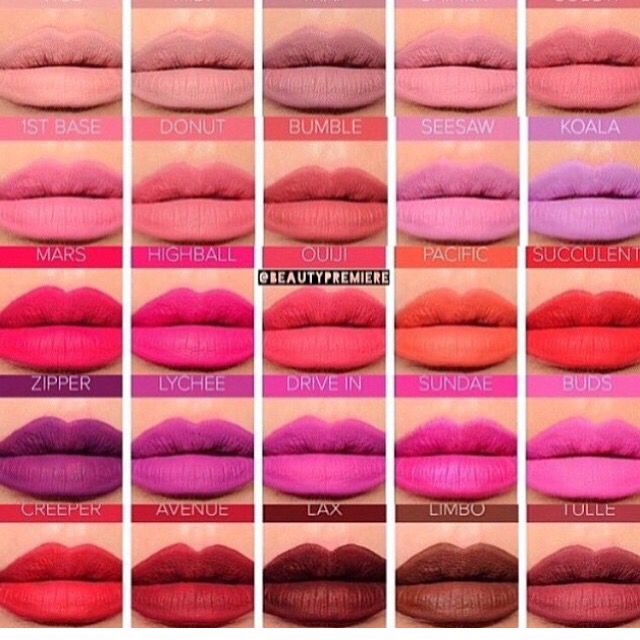 ColourPop Ultra Matte Lips (Bumble, Tulle, Avenue, Sundae) | Floraful