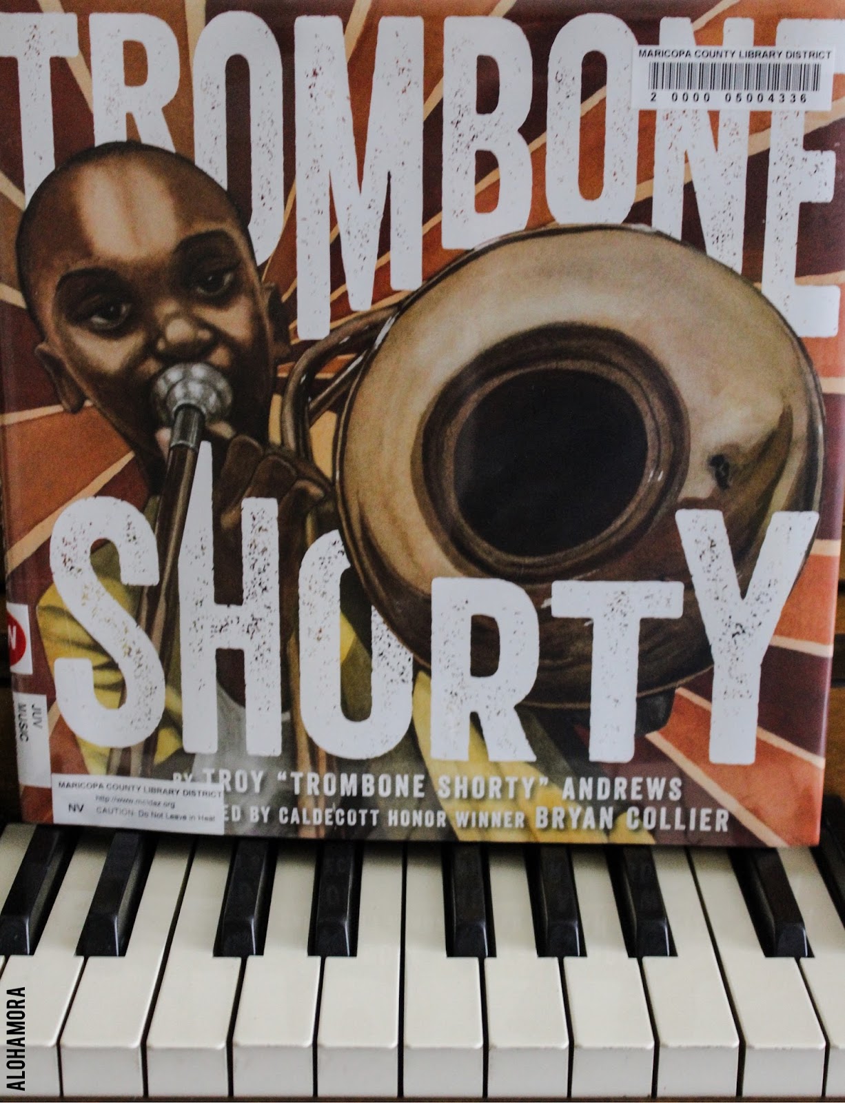 Alohamora Open a Book Trombone Shorty gets 4 Stars {Caldecott Honor