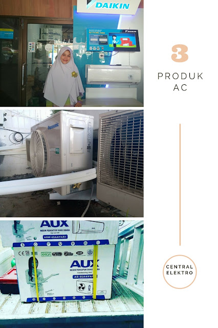 3 macam produk AC yang ada di central elektro