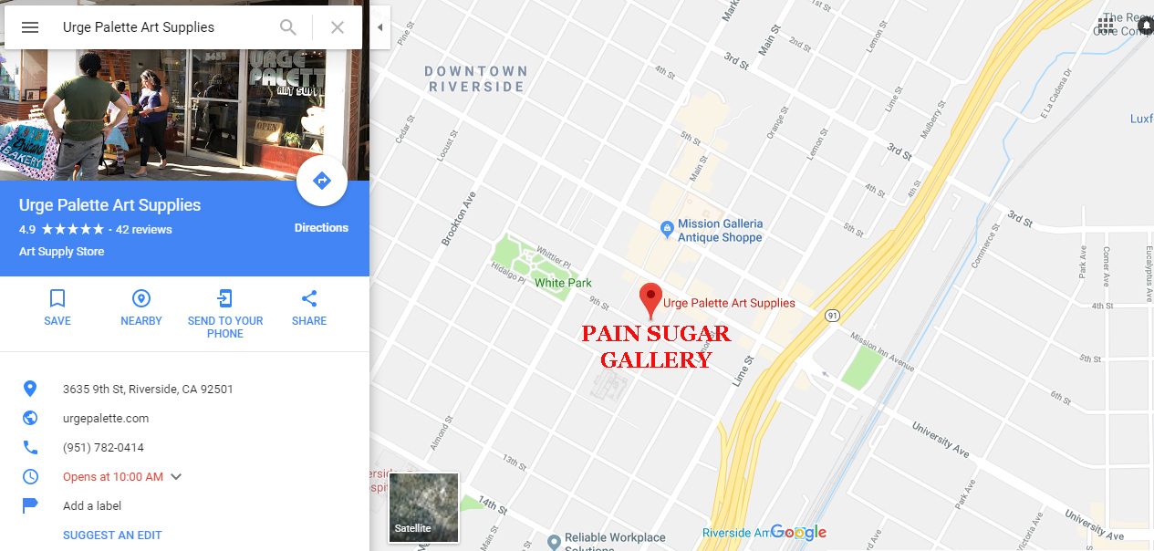 Desert Triangle Print Carpeta Pain Sugar Gallery Riverside, California