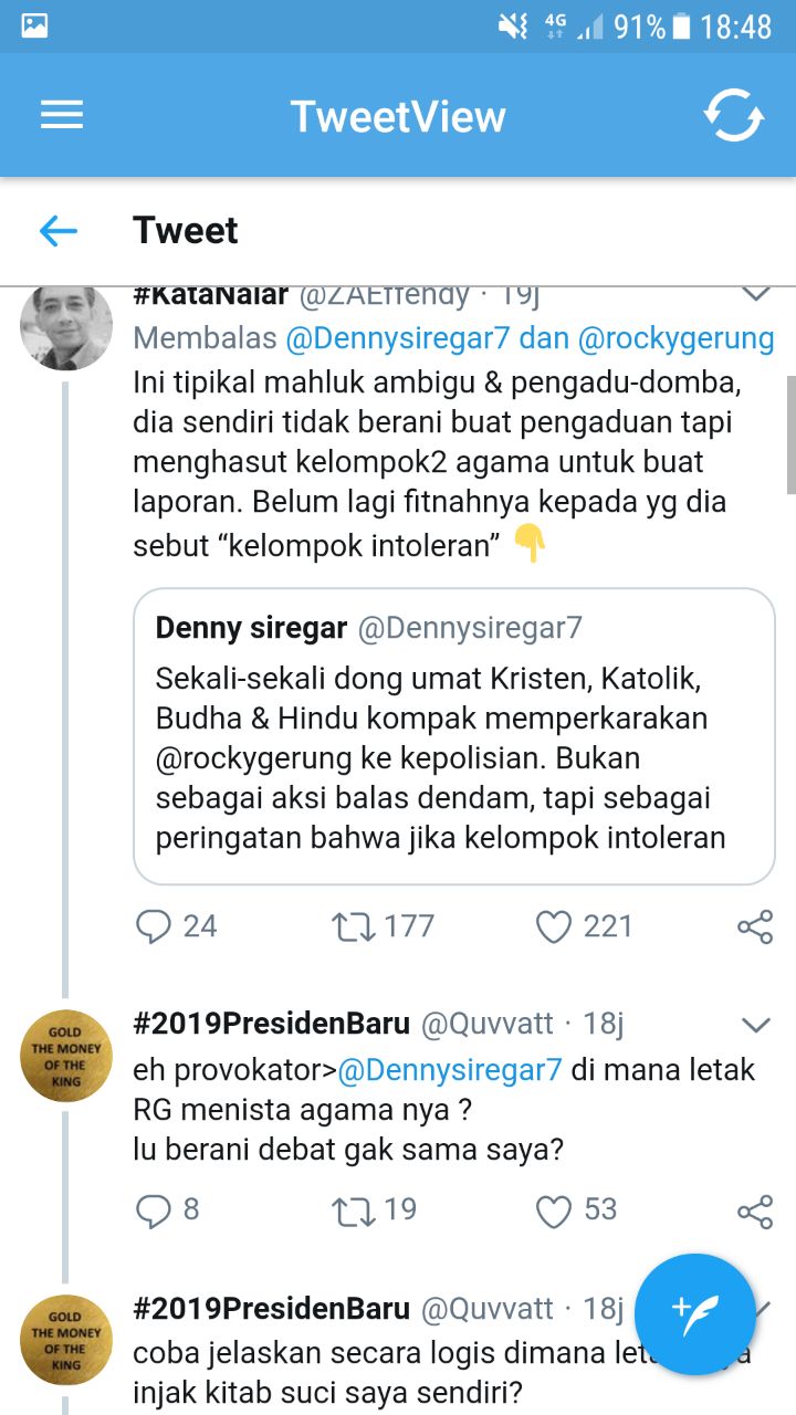 Provokasi SARA Kasus Rocky Gerung, Denny Siregar Dihajar ...