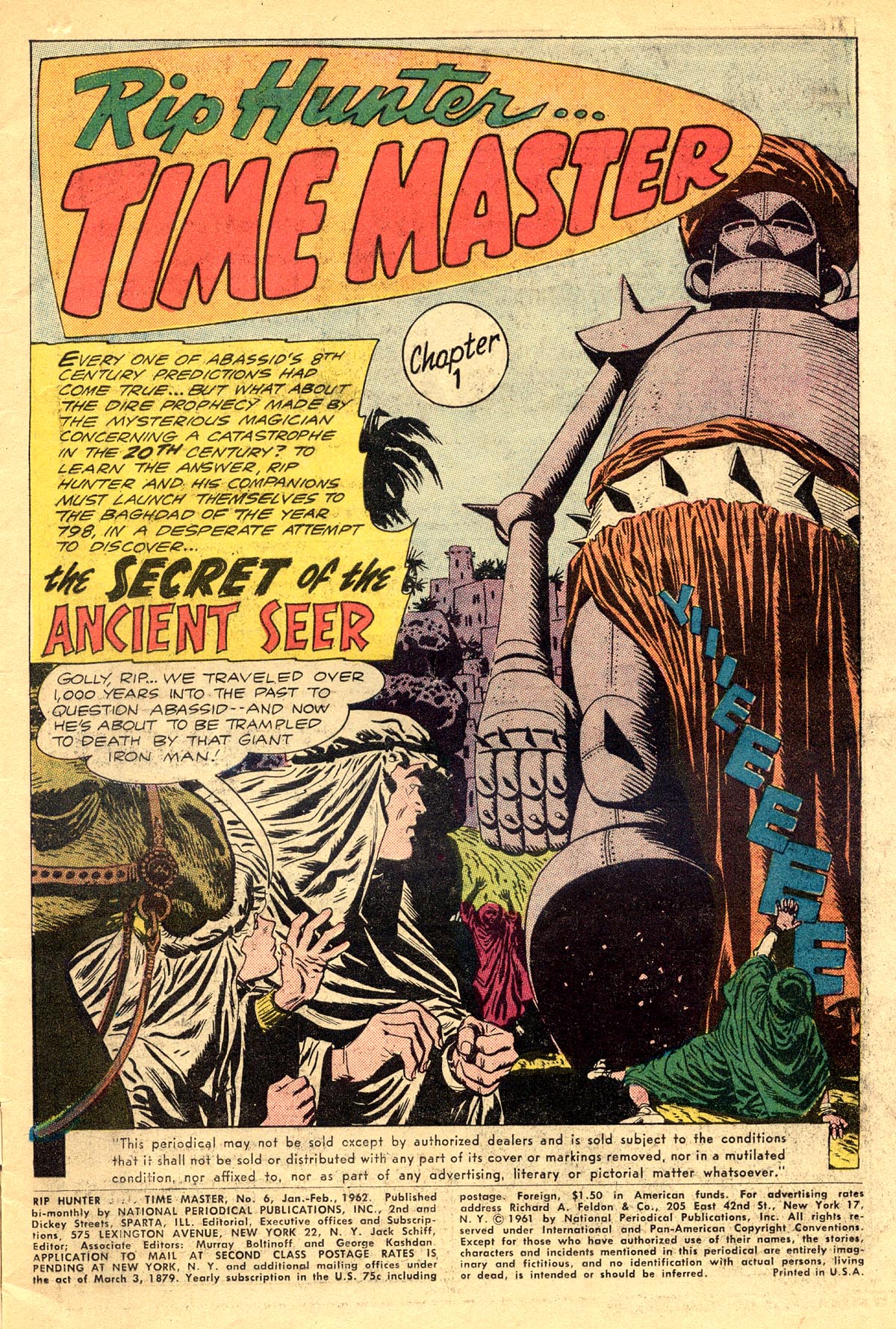 Read online Rip Hunter...Time Master comic -  Issue #6 - 3