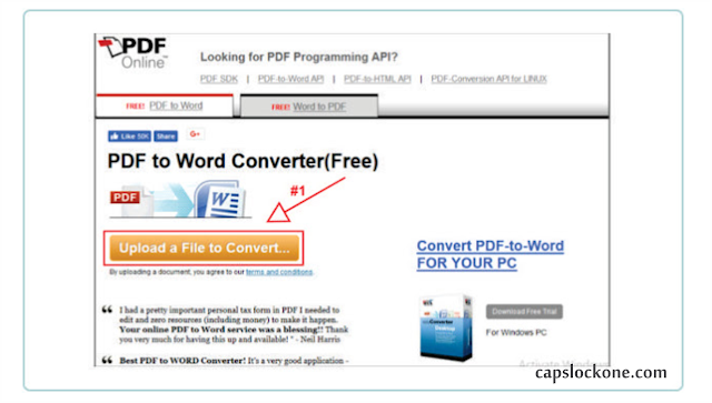 Cara Convert Atau Merubah File Pdf Ke MS Word Online