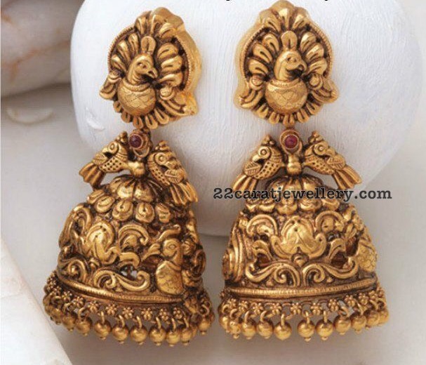 Temple Jewelry Large Jhumkas