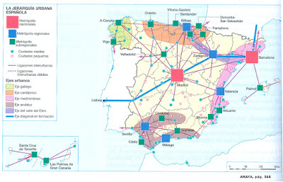 jerarquía urbana españa