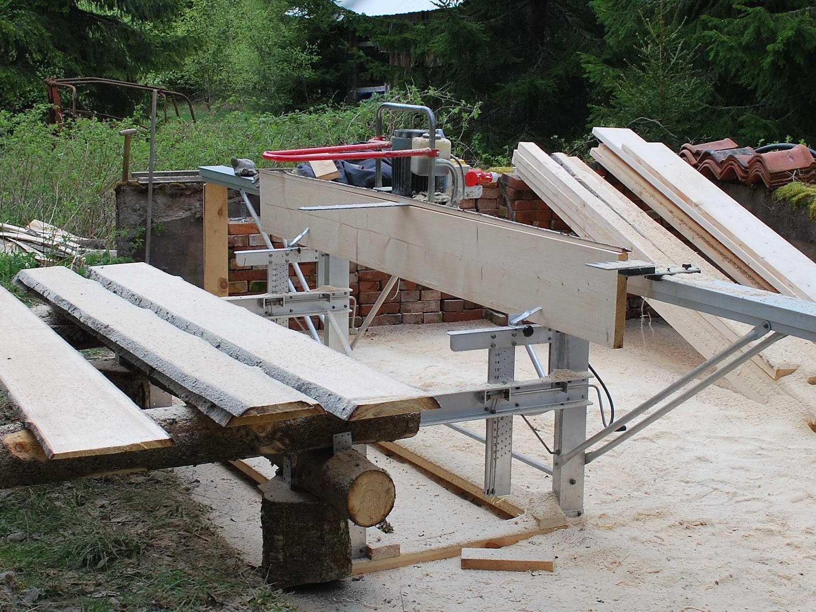 Aggarp Ett gammalt hus: Eget Sågverk